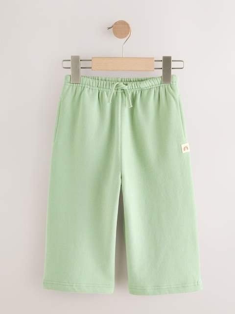 Sage Green Wide Leg Sweat Joggers