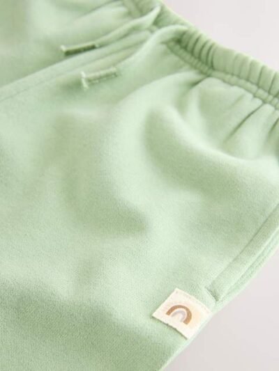 Sage Green Wide Leg Sweat Joggers