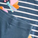 Navy Stripe Characters Sweatshirt and Leggings Set