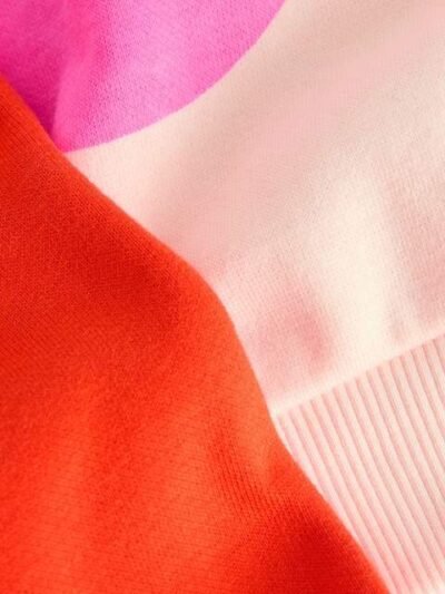 Pink/Red Heart Sweatshirt and Barrel Leg Joggers Set