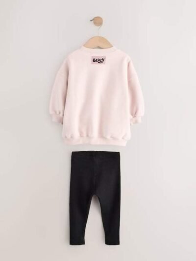 Pink Bluey Halloween Sweatshirt & Leggings Set