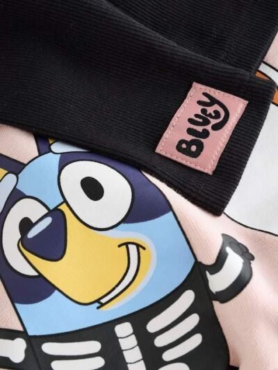 Pink Bluey Halloween Sweatshirt & Leggings Set