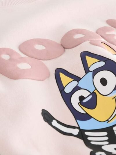 Pink Bluey Halloween Sweatshirt & Leggings Set