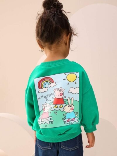 Green Peppa Pig Crew Neck Sweatshirt