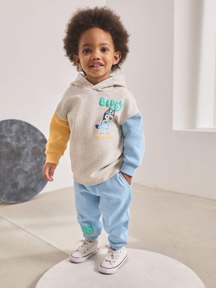 Ecru Marl Bluey Hoodie and Joggers Set