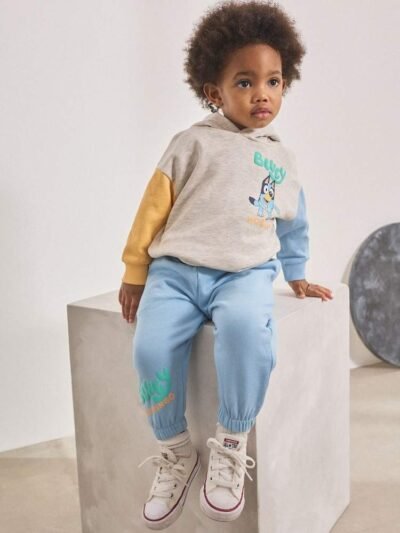 Ecru Marl Bluey Hoodie and Joggers Set