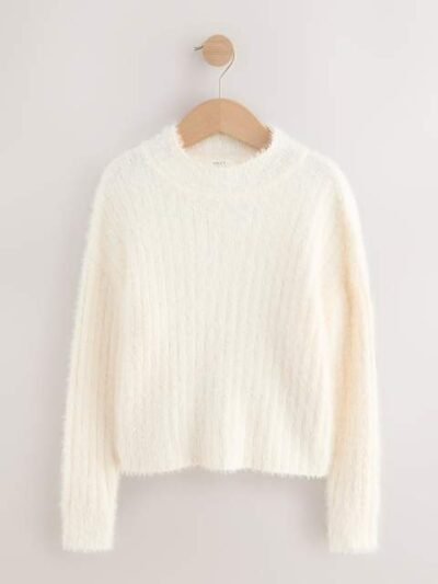 Ecru Fluffy Jumper