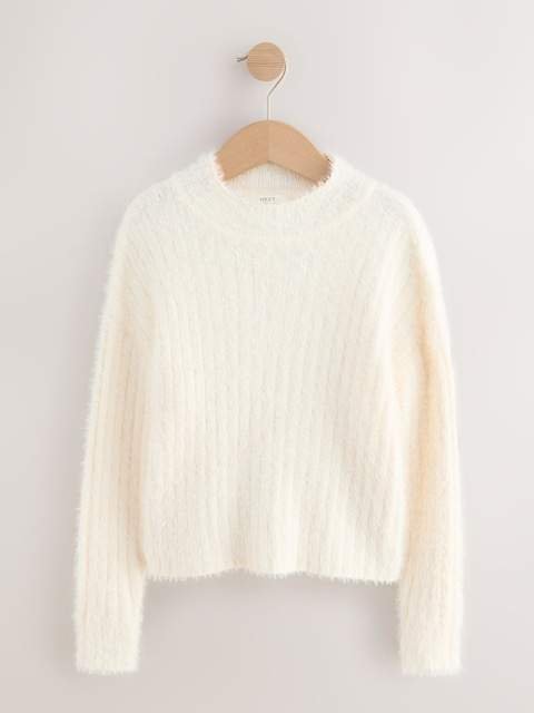 Ecru Fluffy Jumper