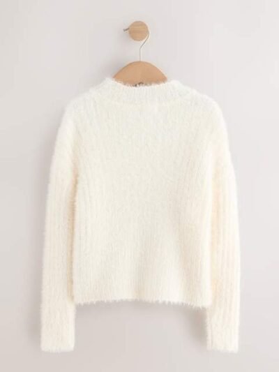 Ecru Fluffy Jumper