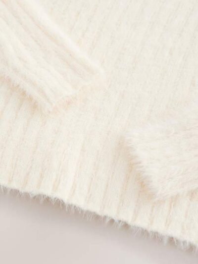 Ecru Fluffy Jumper