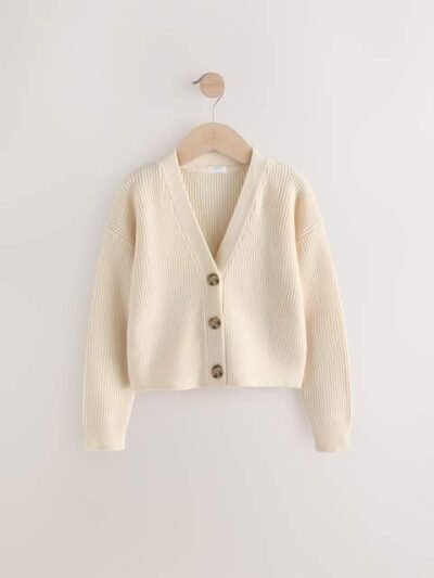 Ecru Boxy Cardigan