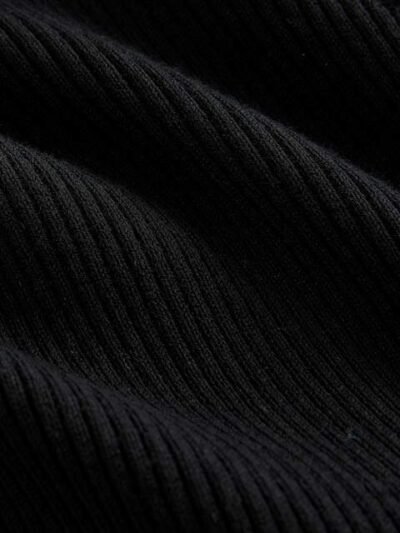 Black Roll Neck Knit Jumper