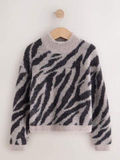Zebra Fluffy Jumper