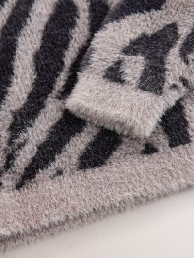 Zebra Fluffy Jumper