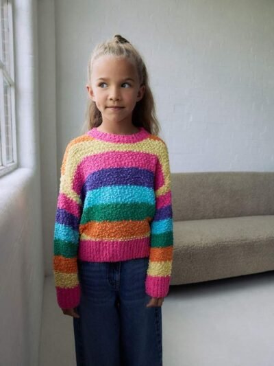 Multi Rainbow Stripe Jumper