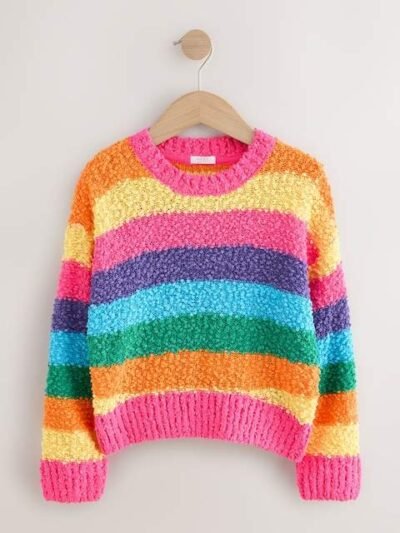Multi Rainbow Stripe Jumper