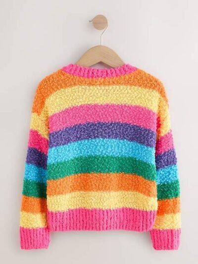 Multi Rainbow Stripe Jumper