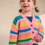 Rainbow V-Neck Cardigan