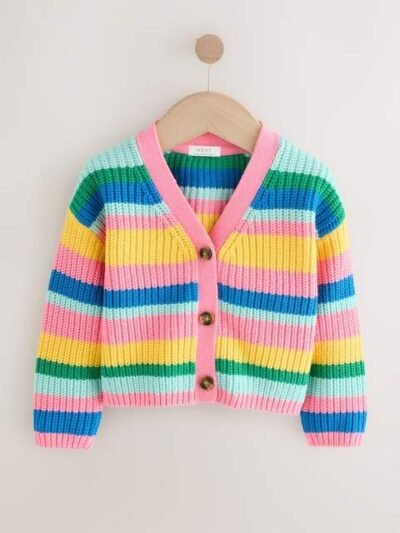Rainbow V-Neck Cardigan