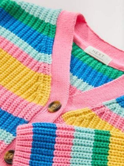 Rainbow V-Neck Cardigan
