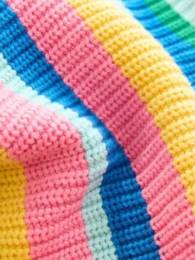 Rainbow V-Neck Cardigan