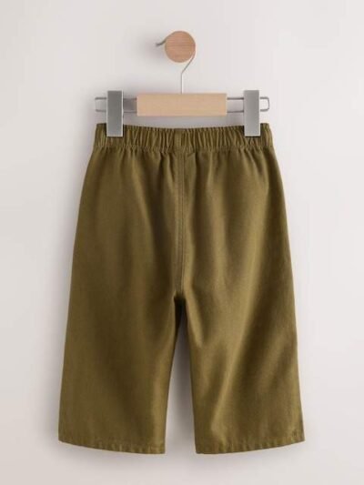 Green Shapes Pull On Wide Trousers