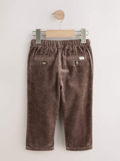 Brown Corduroy Pull On Trousers