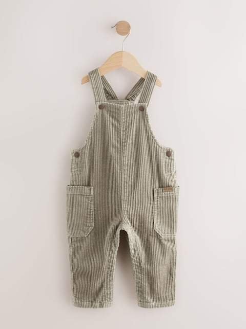 Sage Green Corduroy Dungarees