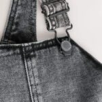 Grey Denim Dungarees