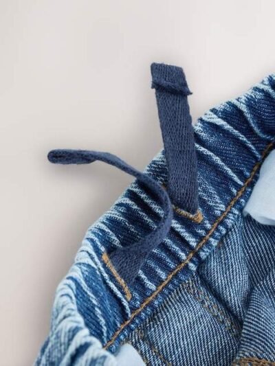 Mid Blue Dog Cargo Jeans