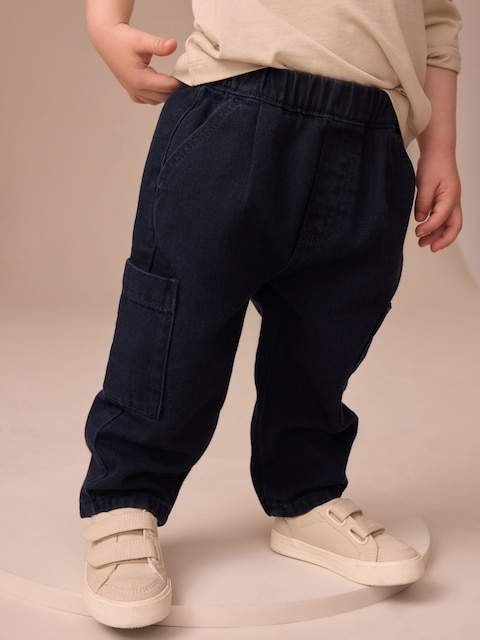 Dark Blue Cargo Jeans