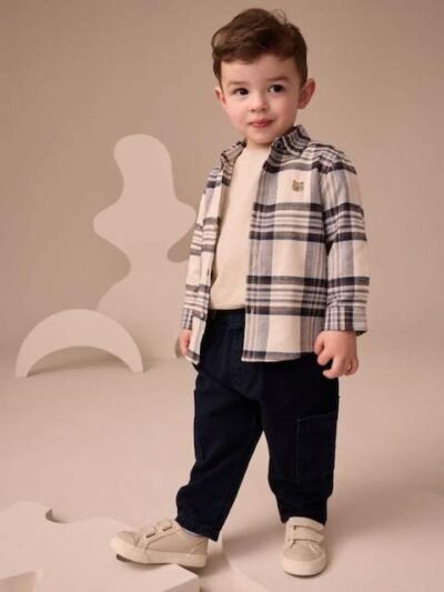 Dark Blue Cargo Jeans