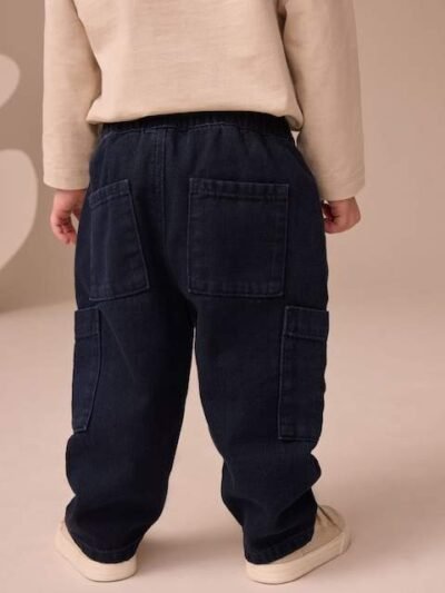 Dark Blue Cargo Jeans