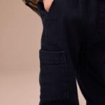 Dark Blue Cargo Jeans