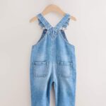 Mid Blue Denim Dungarees
