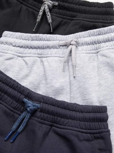 Black/Grey/Charcoal Slim Fit Joggers 3 Pack