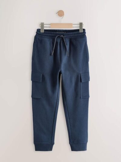Navy Blue Slim Fit Cargo Rich Joggers