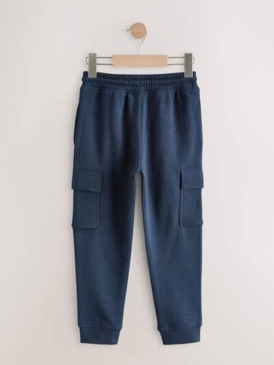 Navy Blue Slim Fit Cargo Rich Joggers