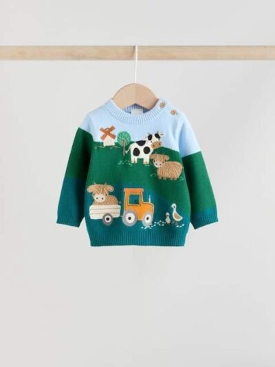 Bright Farm Baby Knitted Top and Leggings Set