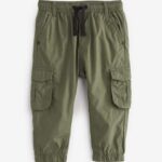 Khaki Green Lined Cargo Trousers