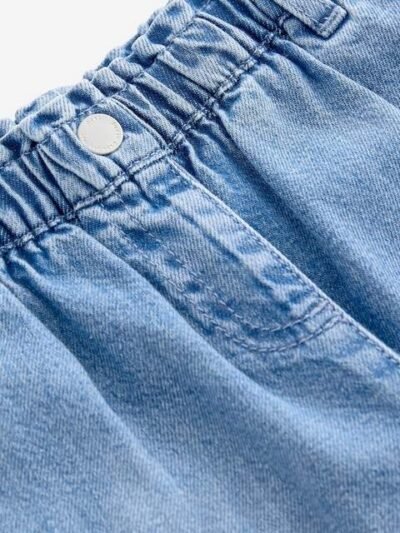 Blue Denim Wide Leg Jeans