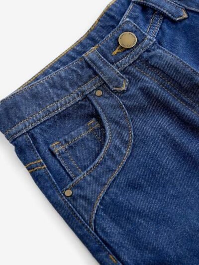 Dark Inky Wash Wide Leg Jeans