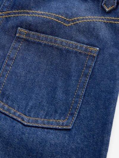 Dark Inky Wash Wide Leg Jeans