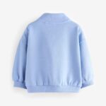 Blue Quarter Zip Sweatshirt