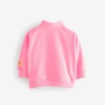 Bright Pink Quarter Zip Sweatshirt