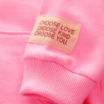 Bright Pink Quarter Zip Sweatshirt