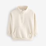 Oatmeal Quarter Zip Sweatshirt