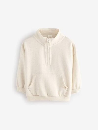 Oatmeal Quarter Zip Sweatshirt