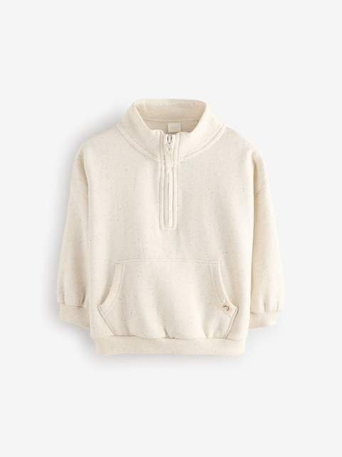 Oatmeal Quarter Zip Sweatshirt