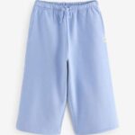 Blue Wide Leg Sweat Joggers
